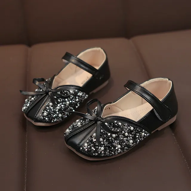 Girls" Leather Shoes Spring And Autumn New Korean Princess Shoes Black - Shop at LoveMi