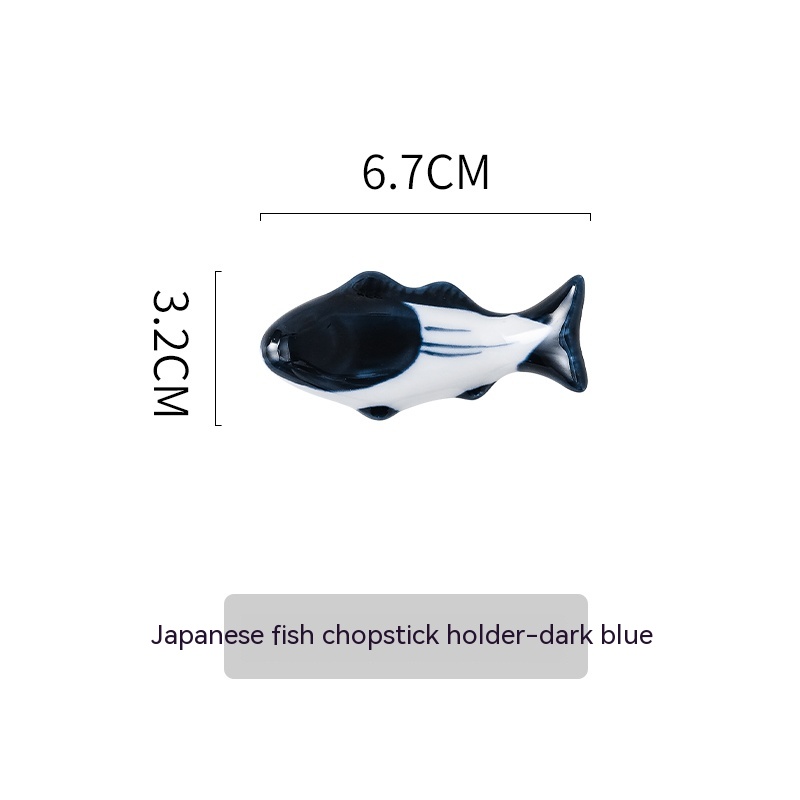 Fish shaped Dark Blue