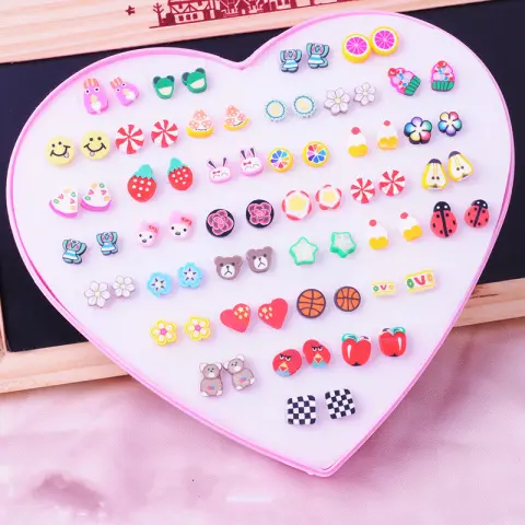 Children's Set of Earrings for Little Girls