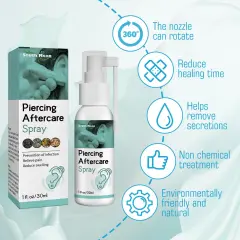 Nanyue Piercing Care Spray, Ear Hole Cleaning, Anti-odor, Swelling And Pain Relief - 4Pcs - View 1