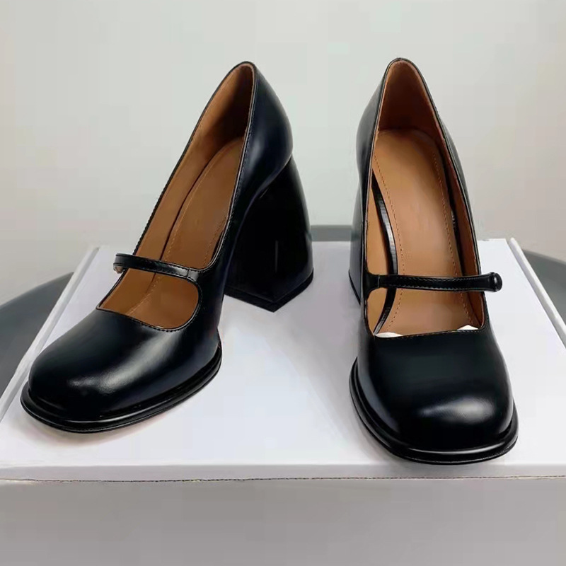 Fashion French Vintage Mary Jane Shoes For Women Black - Shop at LoveMi
