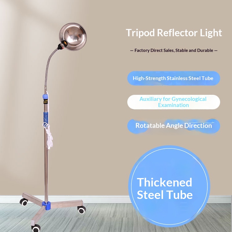 Gooseneck Lamp Surgical Tripod Floor Lamp Stainless Steel Reflector Lamp Snake Skin Lamp Examination Lamp Adjustable