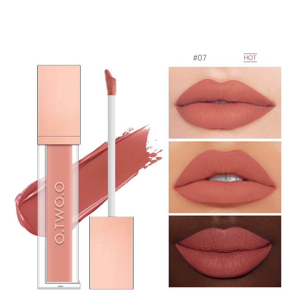 Non stick Cup Non fading Velvet Matte Lip Gloss 07Color - Shop at LoveMi