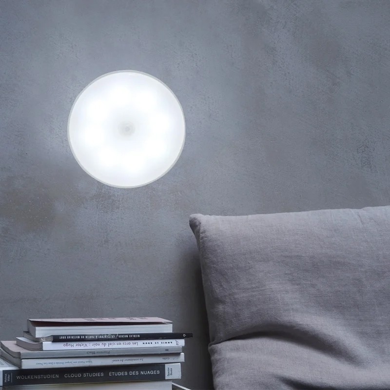 Sensor Light LED Motion PIR USB Rechargeable Portable Cabinet Stair Night Lamp — image 3