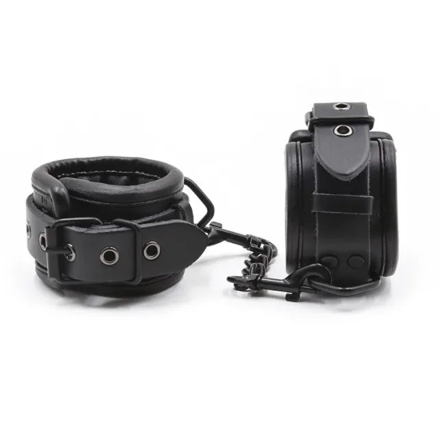 Couple Torture Tools Toy Supplies Bondage Set Genuine Leather Leathershackles - Shop at LoveMi