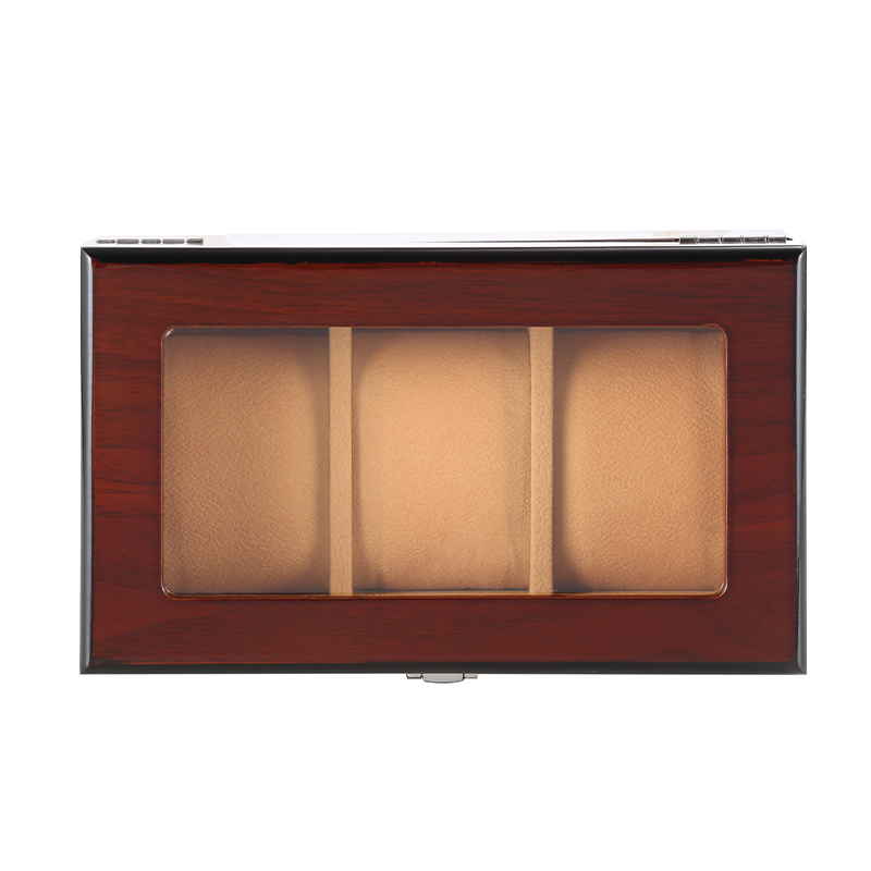Storage window display box jewelry box (chocolate-3slots)