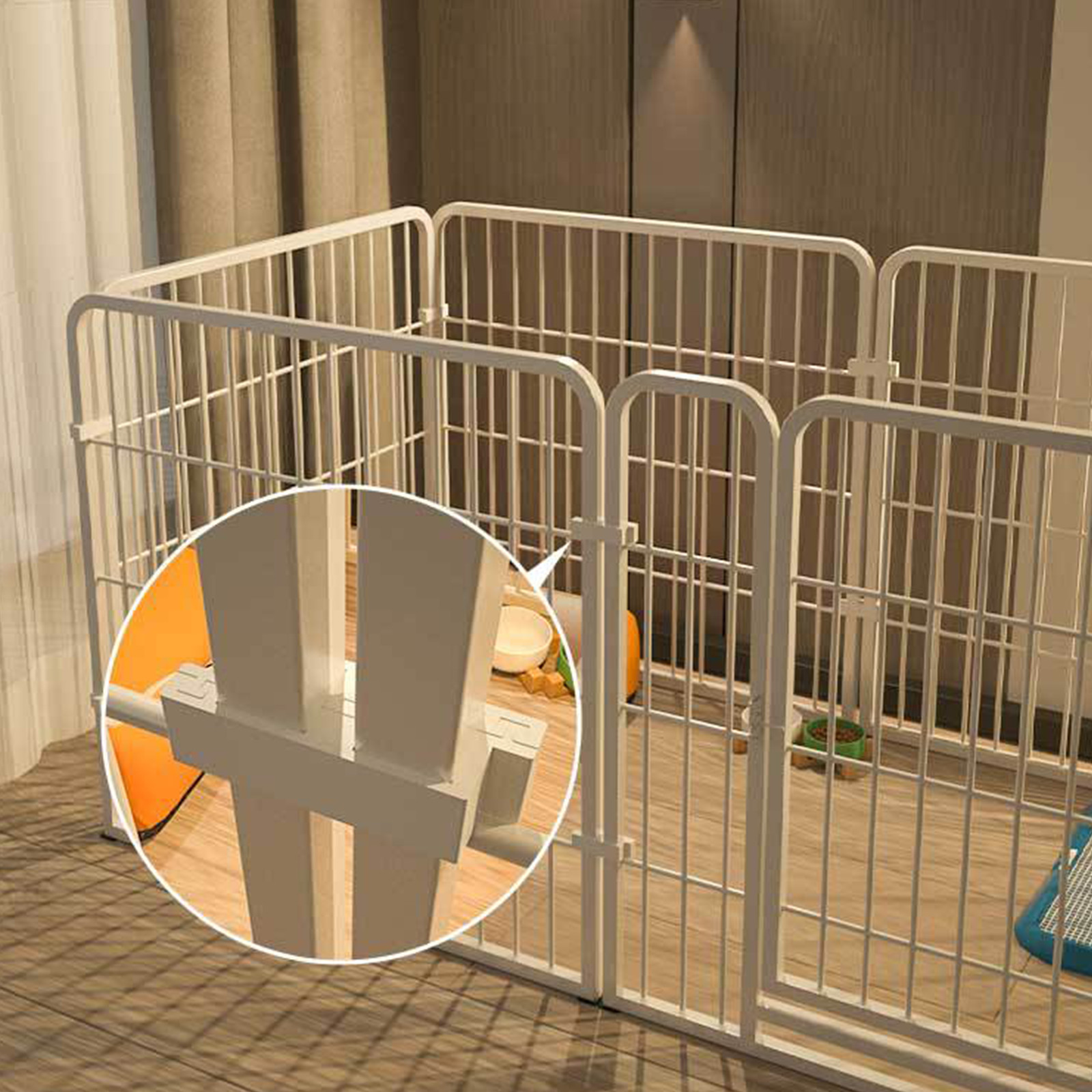 6Panel Dog Pet Puppy Playpen Metal Indoor Outdoor Fence For Small Medium — image 7