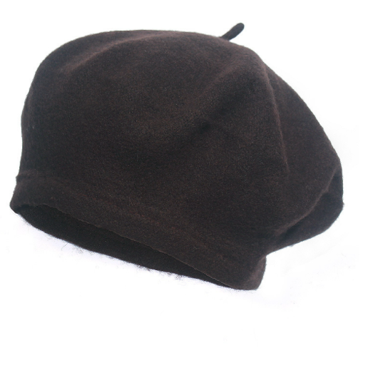 Wool Beret Vintage Woolen Painter Hat Coffee - Shop at LoveMi