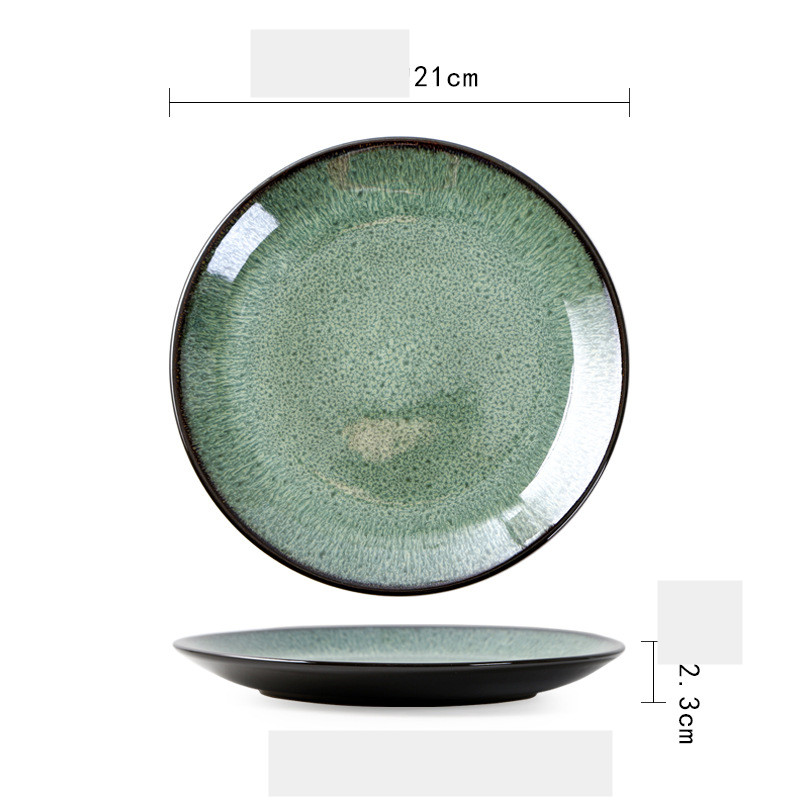 Title 5, Malachite Green Creative Western Food Plate, Fr...