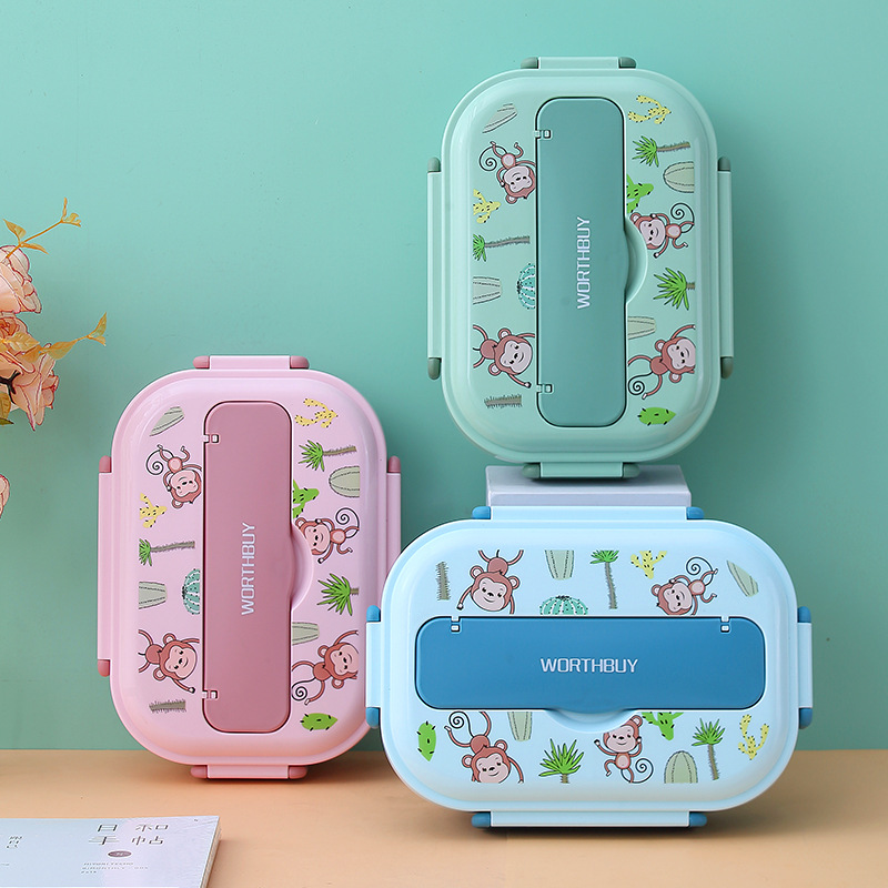 Stainless Steel Portable Thermal Insulation Compartment Lunch Box - Image 3