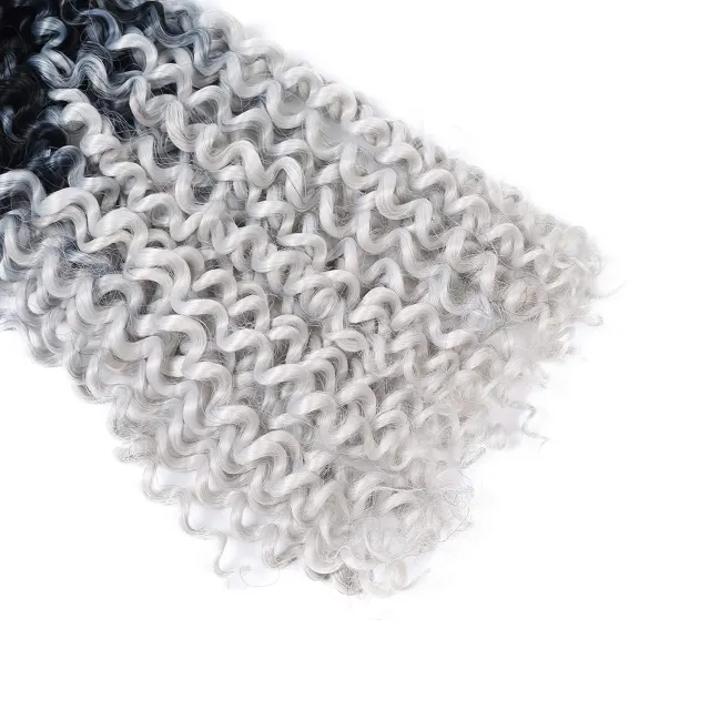 Chemical Fiber Crochet Hair 14 inch Water Ripple Gradient Dyeing4 - Shop at LoveMi