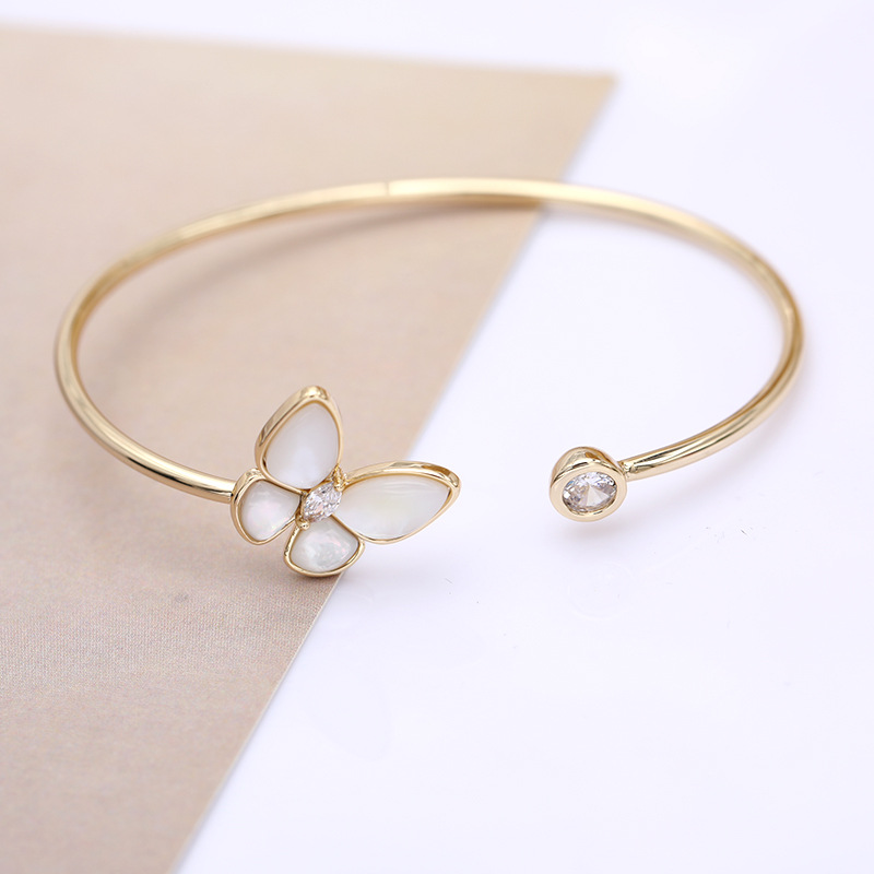 Women's Niche Design Of Butterfly Mother-of-pearl Bracelet