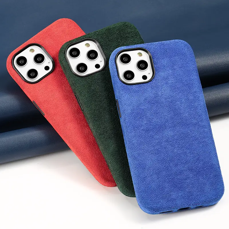 Plush Warm All Inclusive Mobile Phone Case Magnetic Type
