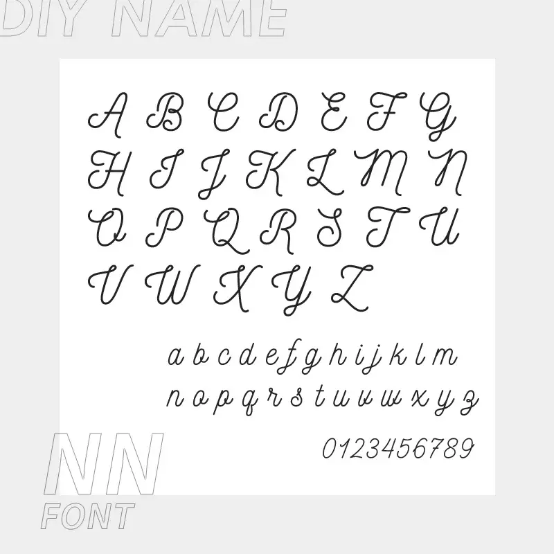 Personalized 316L Stainless Steel English Letter Name Foot Chain
