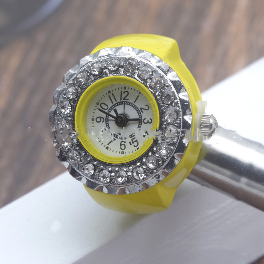Rhinestone Fashion Ring Ring Watch Trendy Women's Watch Diamond