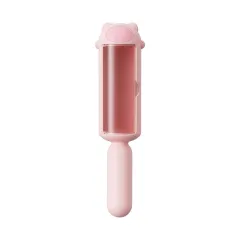 Pet Hair Remover Dog Cat Fur Remover With Self Cleaning Base Efficient Animal Hair Removal Tool Perfect For Furniture Couch Carpet Car Seat - Pink - View 1