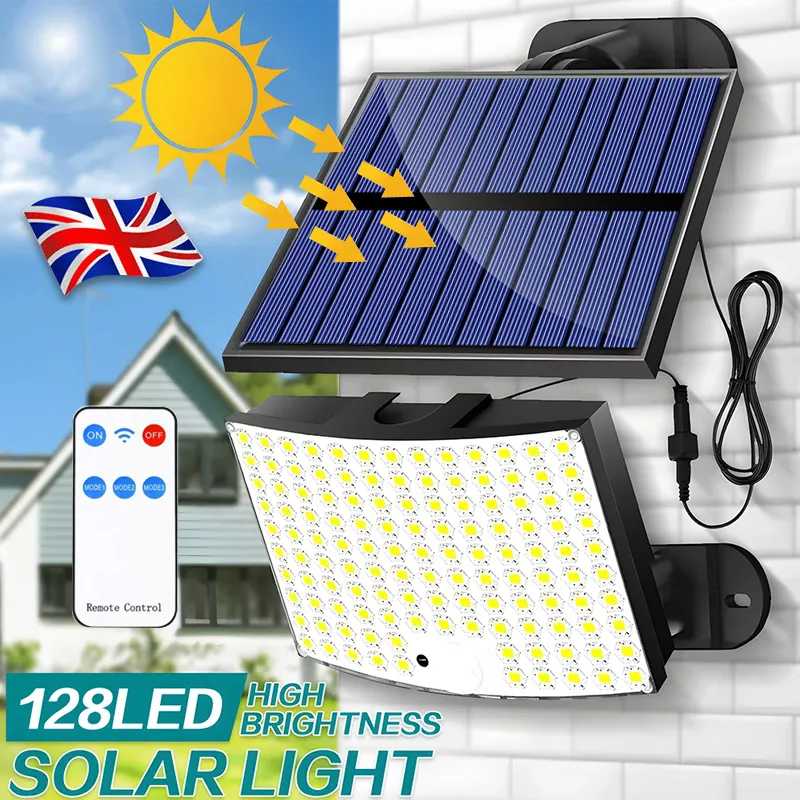 LED Solar PIR Motion Sensor Wall Light