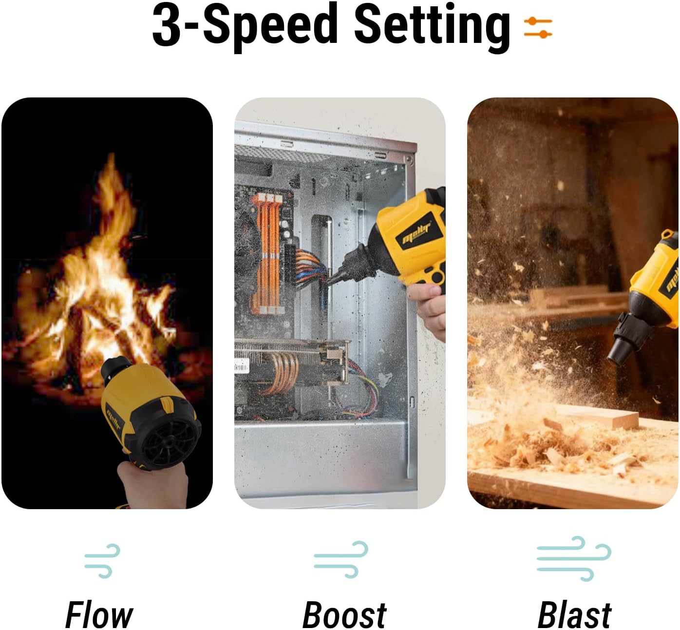 Cordless Compressed Air Duster & Blower For 20V MAX Battery Tool Only — image 7