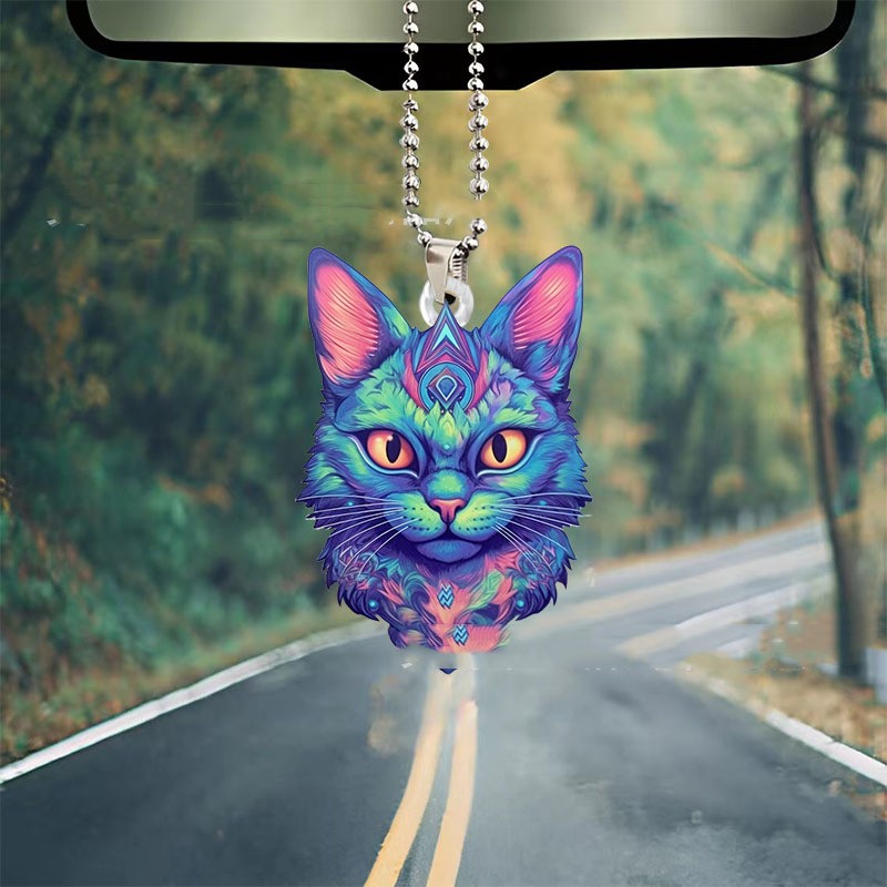 Title 1, Creative Colorful Cat Automobile Hanging Ornament