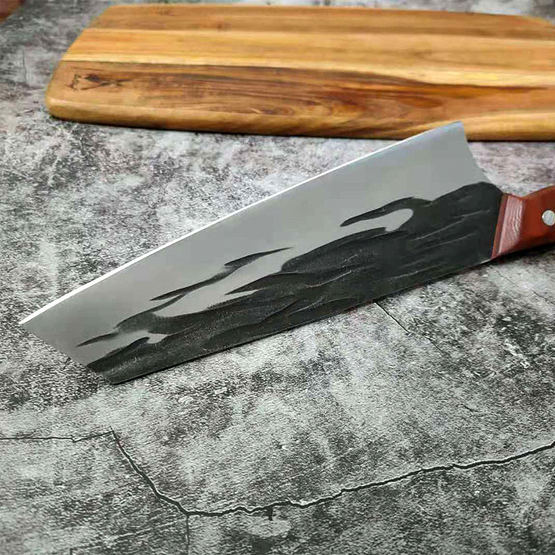 Title 3, Forged Hammered Stainless Steel Kitchen Knife