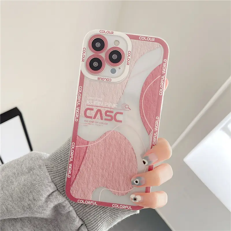 Simple Creative Printing Silicone Phone Case