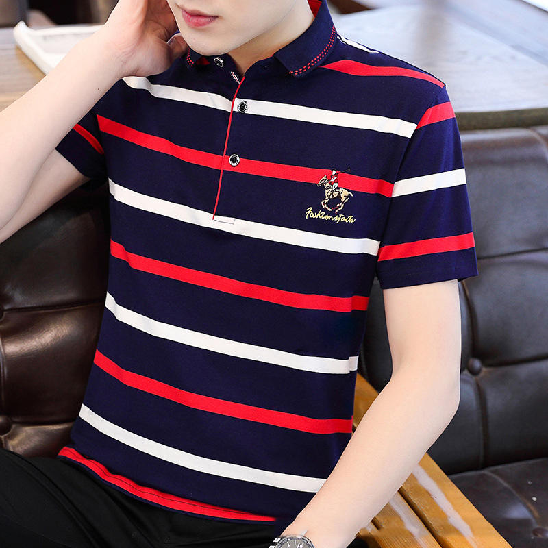 Title 3, Spring and Summer short-sleeved mens polo shir...