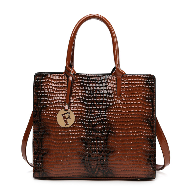 European And American Retro Women's Hand-held Crossbody Bag Three-piece Set