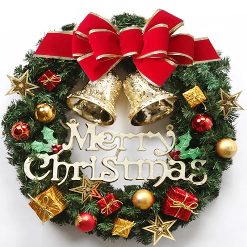 Creative Christmas Door Wreath Christmas Decoration Artificial Garland Wreaths For Car Home Window Wall Decoration – image 3