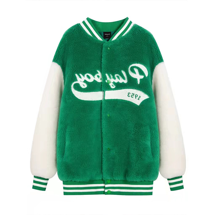 Women's Lamb Fur Straw Woolen Coat