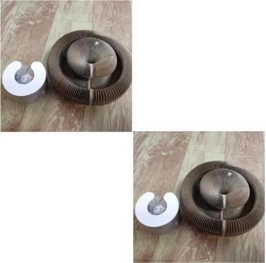 Corrugated And Foldable Cat Paper Nest B14 Magic Organ 2Packs - Shop at LoveMi
