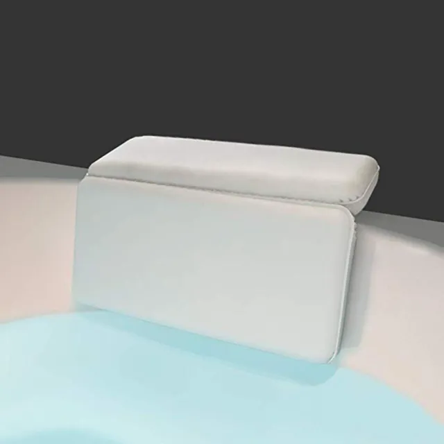 Bathtub Pillow SPA Bathtub Pillow With Suction Cup PU Waterproof Pillow White - Shop at LoveMi