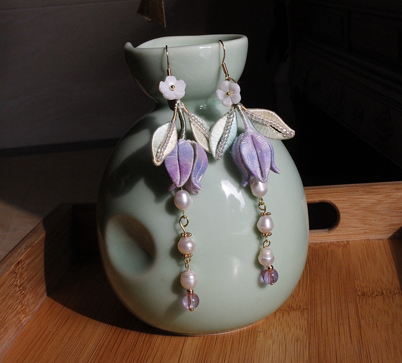 Title 4, Original Lily Of The Valley Earrings Wrapped In...