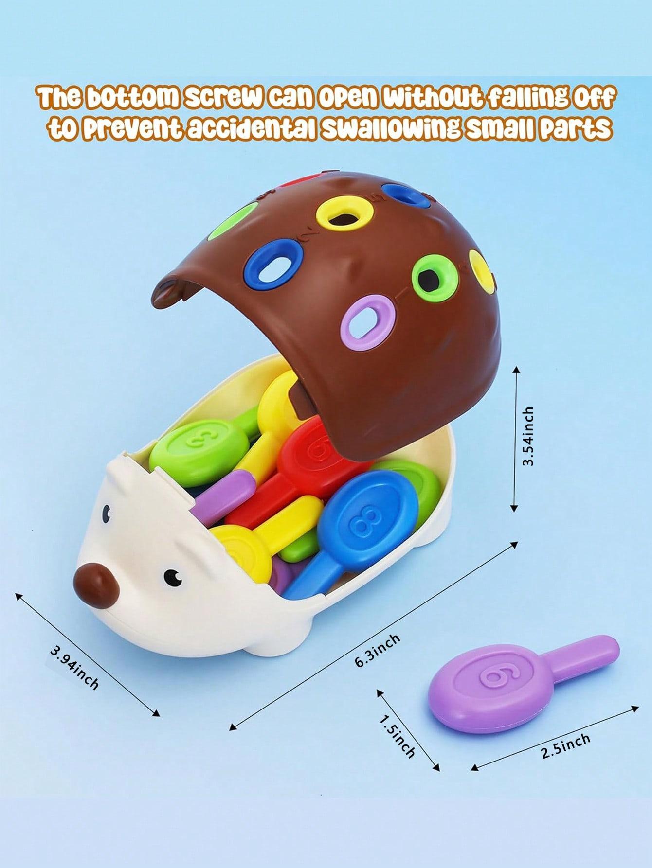 Hedgehog Educational Toy Set1Hedgehog And 10 Colorful Numbered Quills Ideal Birthday Or Christmas Gift For Toddlers Aged 1 -3