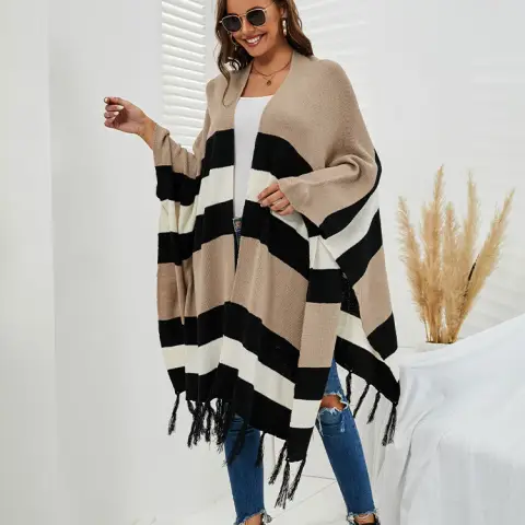 Autumn Women's Plus Size Tassel Sweater