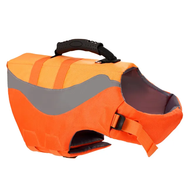 New Reflective Pet Dog Swimsuit Life Jacket Orange - Shop at LoveMi