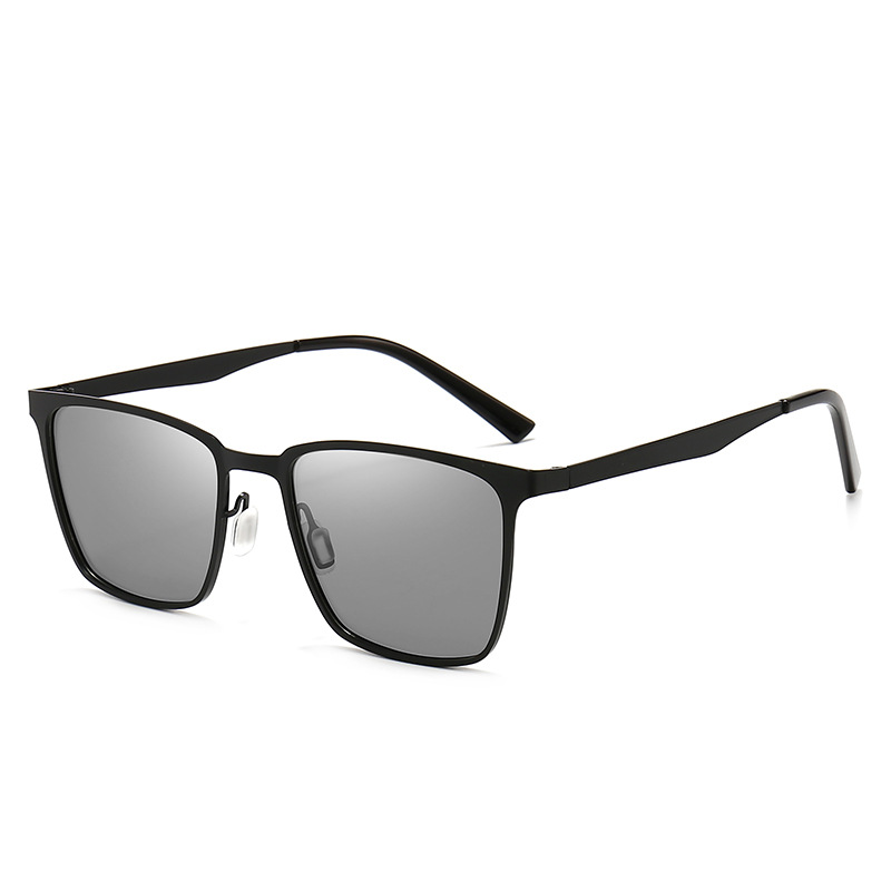 Men's Metal Frame Color Changing Polarized Sunglasses