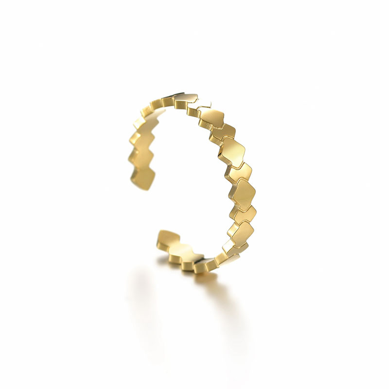 The New Geometric Diamond Ring Is Simple And Fashionable