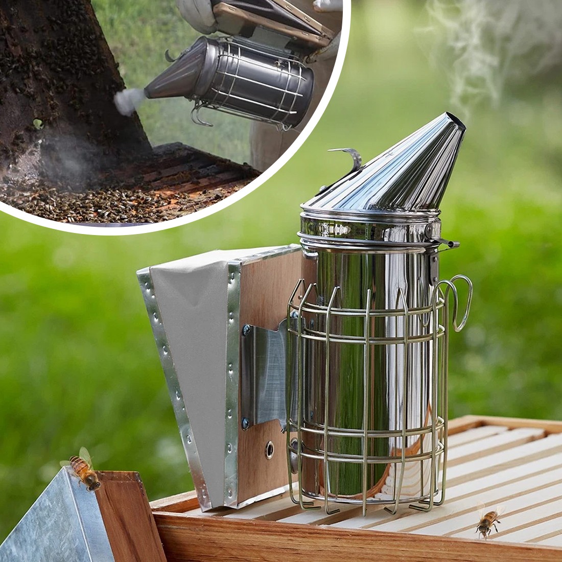 Beekeeping Tools Stainless Steel Large Heat Shield Beekeeping Apiary Beekeeper