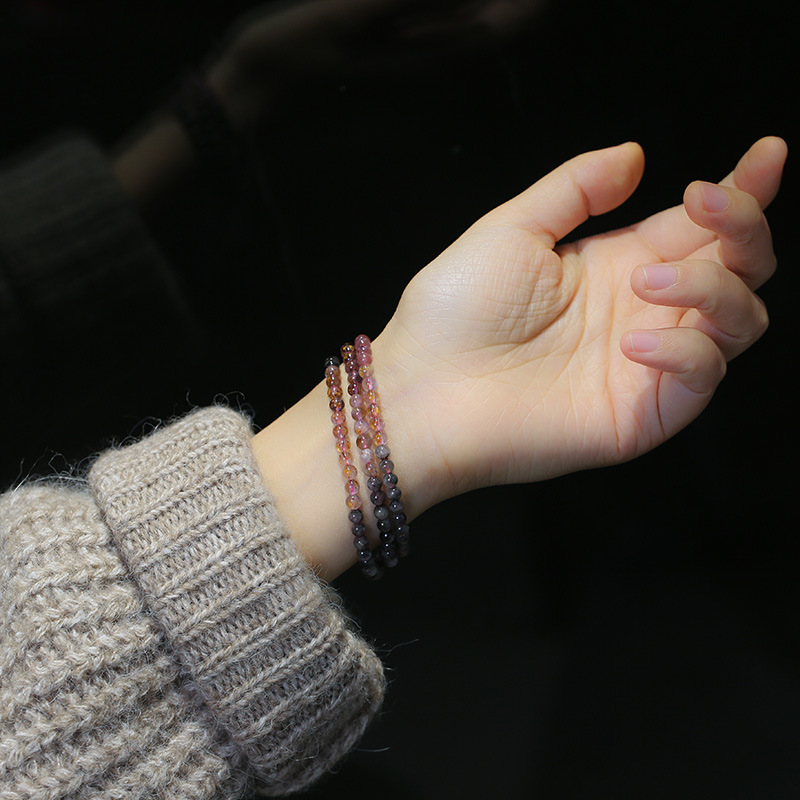 Ladies Fashion Crystal Bead Single Loop Bracelet