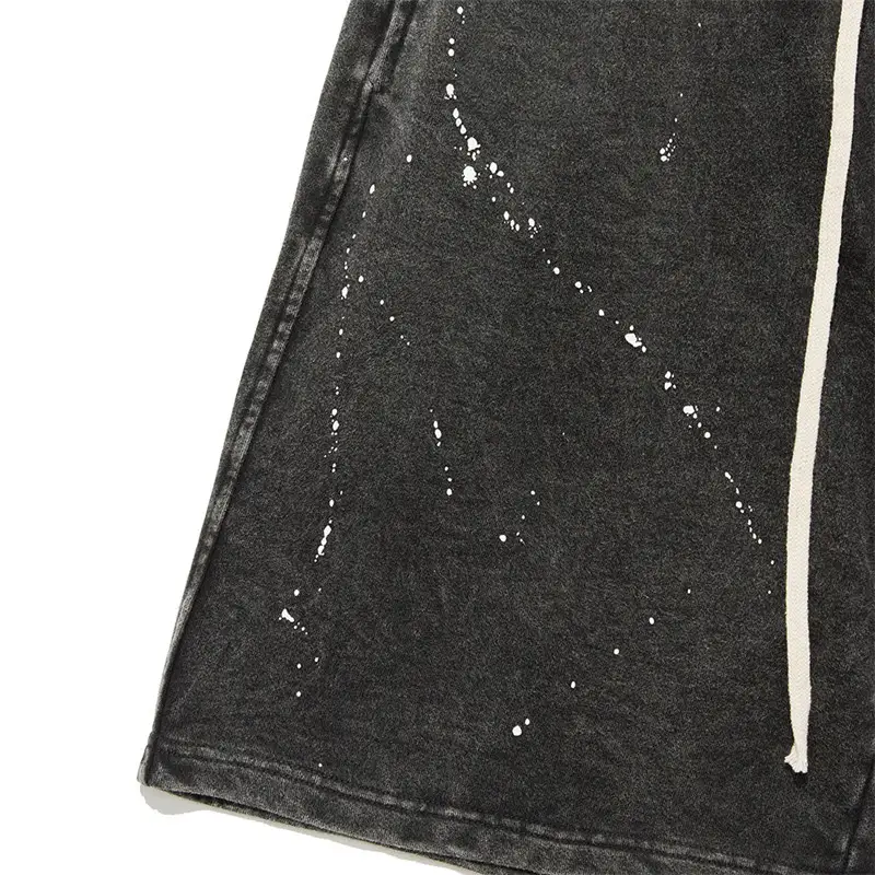 Men's Drawstring Elastic Waist Straight Shorts