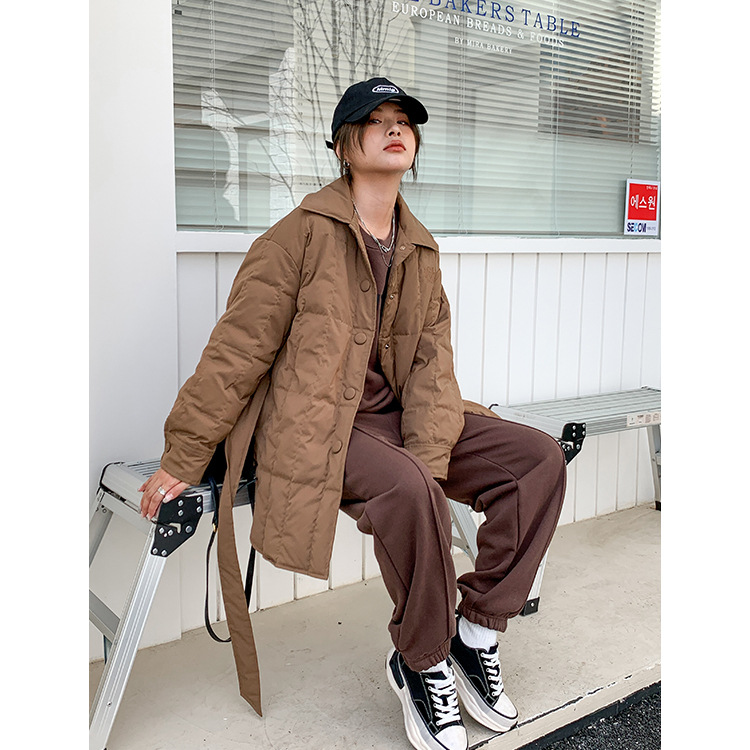 Fashion Loose White Duck Down Jacket