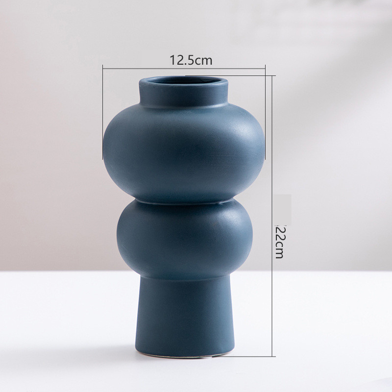 Ceramic Vase Flower Nordic Minimalist Living Room Decoration - Picture 7 of 9