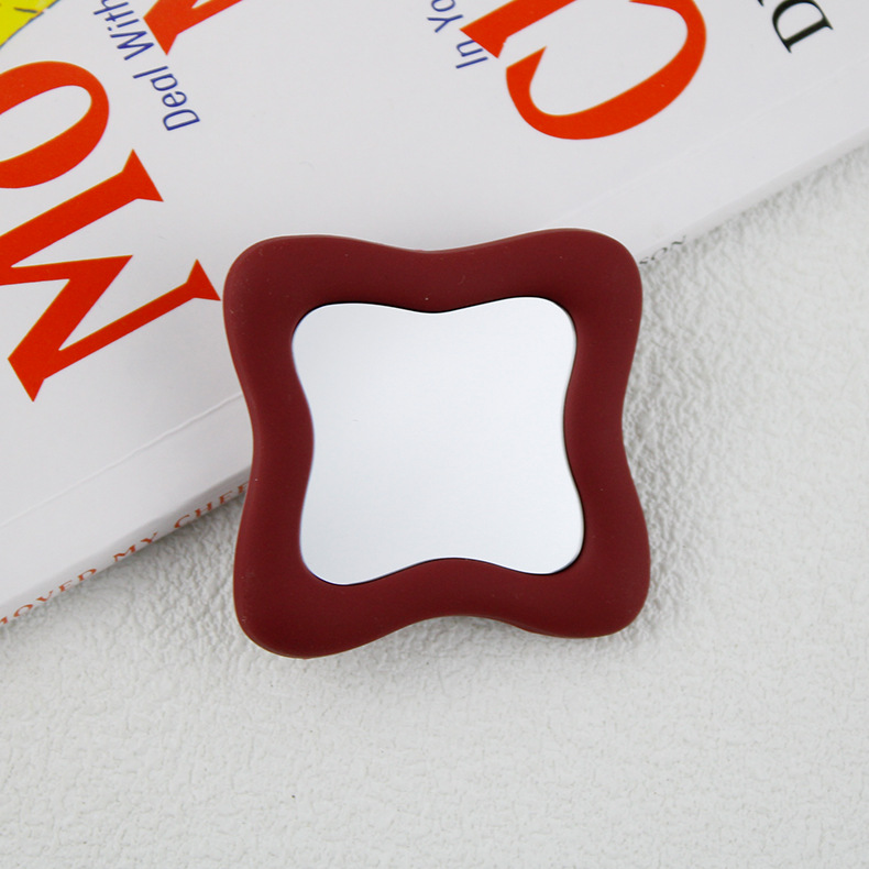 Irregular Mirror Transparent Air Bag Bracket Ins Blogger The Same Model Mobile Phone Bracket - Image 3