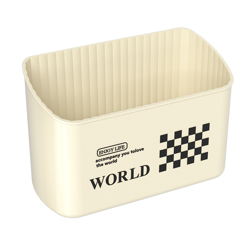 Magnetic Refrigerator Side Wall Hanging Storage Box Cream Style