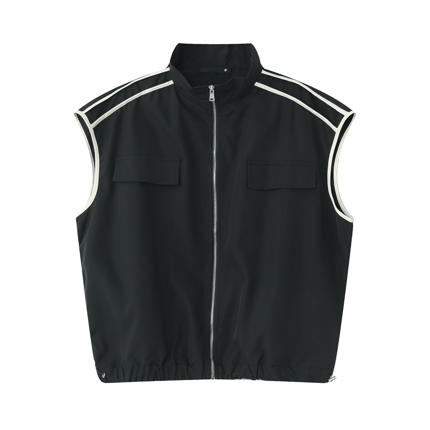 Men's Fashion Casual Sports Vest Sleeveless Long-sleeved Jacket Set