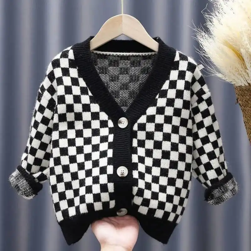 Cardigan Loose Knit Jacket Western Style Men And Women