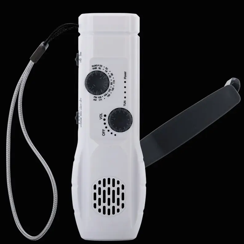 Hand-cranked Multifunctional Flashlight Radio Emergency Mobile Phone
