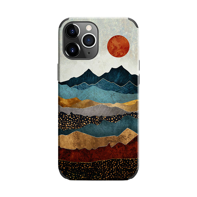 Retro Oil Painting Silicone Phone Case Protective Cover