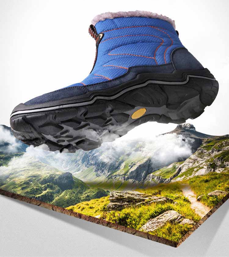 Men's Outdoor Leisure Hiking High-top Cotton Shoes