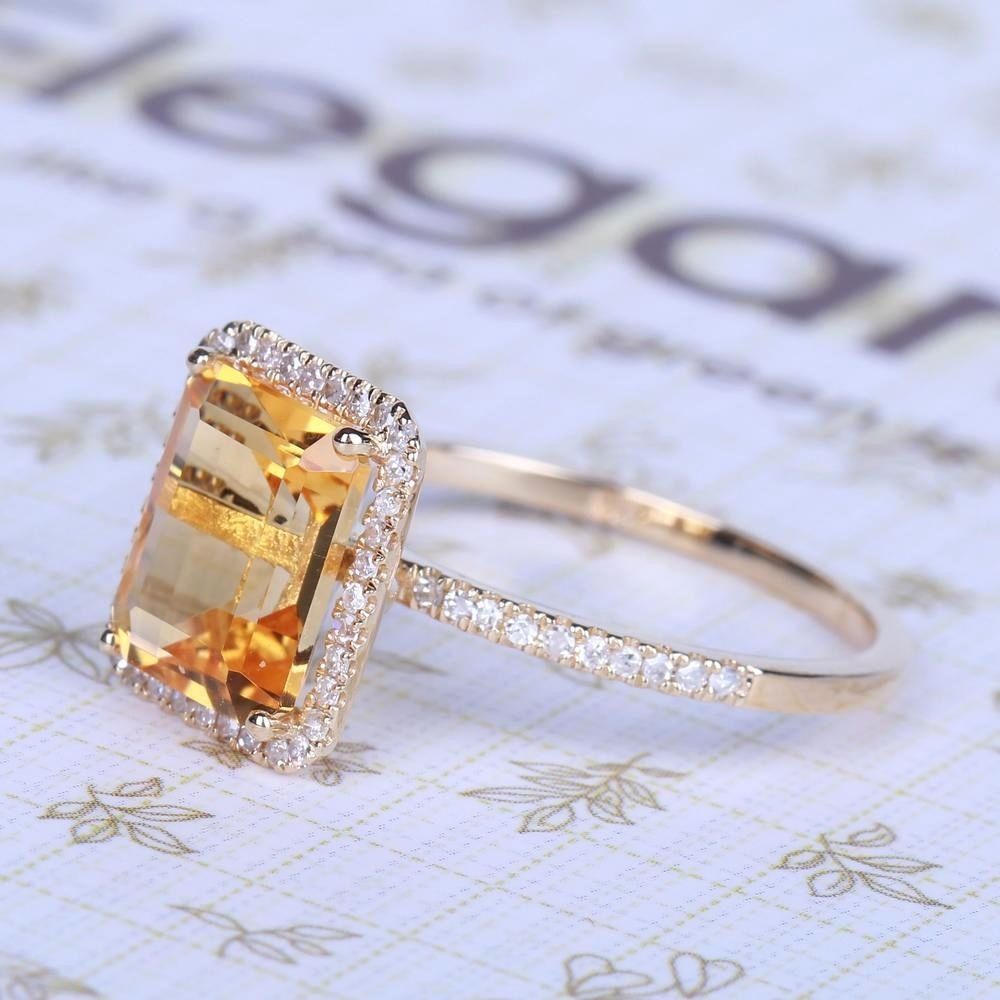 Bague en Pierre Jaune Luxe — Élégance et Brillance - image 2